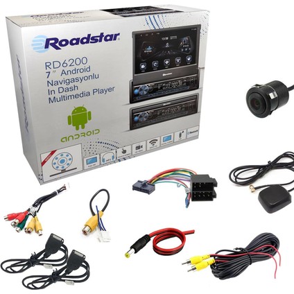Oto Teyp Indash 7 4X50W Androıd Bt/usb/sd/aux/fm Roadstar RD-6200 modelleri