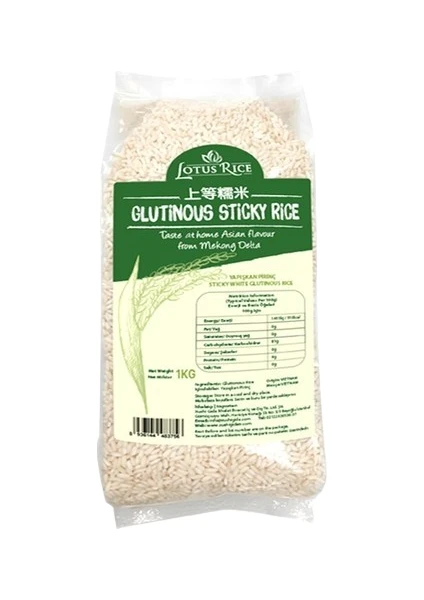 Lotus Rice Yapışkan Pirinç Glutinous Sticky Rice 1 kg