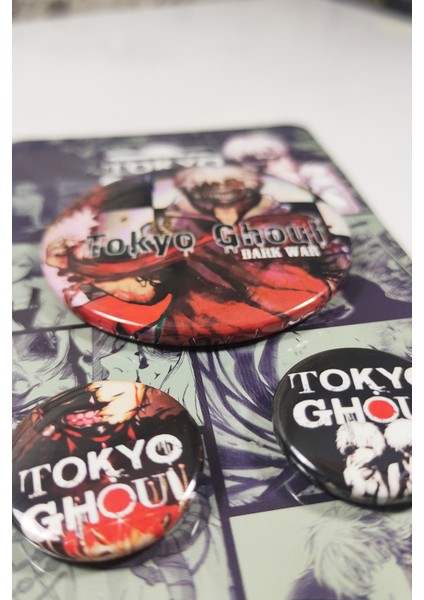 Anime Marketi Tokyo Ghoul Rozet 4'lü Paket