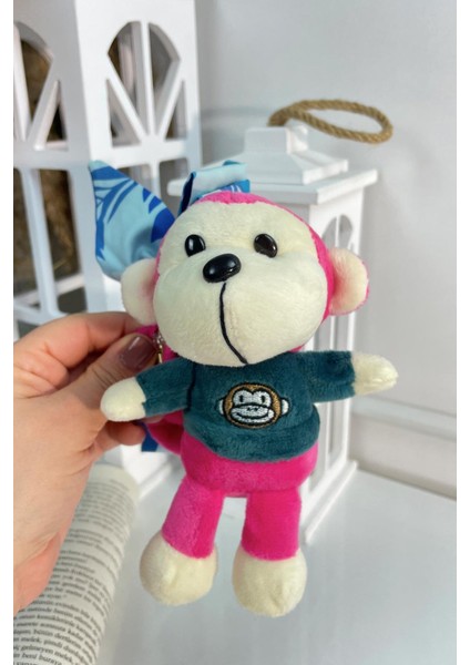 Figürlü Büyük Peluş Mandal Toka Pembe SBT1472