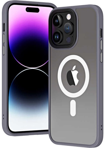 iPhone 13 Pro Max Uyumlu (13 Pro Max) Hibrit Serisi Wireless Şarj Özellikli Magic Magsafe Kılıf