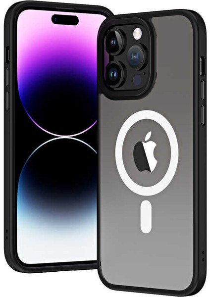 iPhone 13 Pro Uyumlu (13 Pro) Hibrit Serisi Wireless Şarj Özellikli Magic Magsafe Kılıf