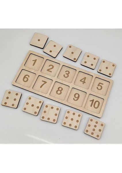 Ahşap Matematik Tahtası, Montessori Sayı Bulmaca, Yürümeye Başlayan Çocuk Aktivitesi modelleri