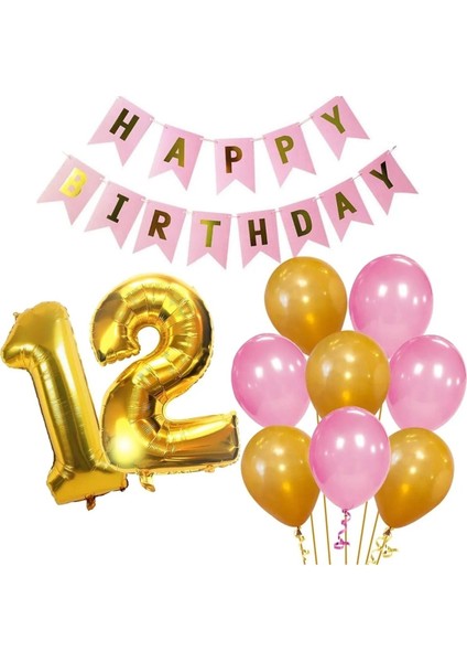 12 Yaş Doğum Günü Kız Pembe