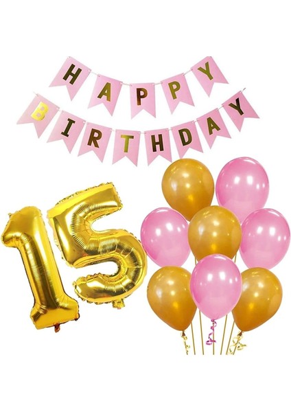 15 Yaş Doğum Günü Kız Pembe