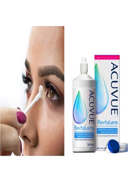 1 Adet Acuvue 360ML Lens Suyu 1 Lens Takma Seti