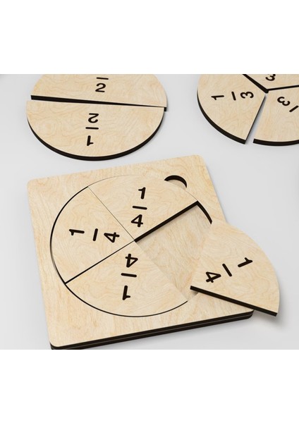 Matematik Kesir Bulmaca Oyunu, Kesirler, Montessori Kesirleri Anlama Oyunları, Anaokulu Aktiviteleri fiyatları