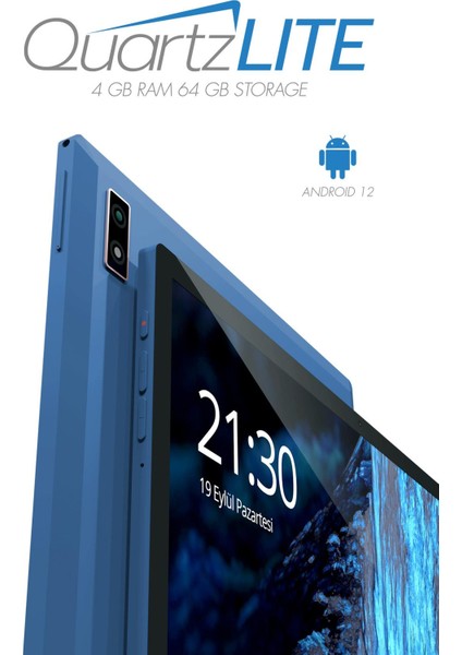 10.1 Inc 4gb Ram 64GB Hafıza 1920*1200 IPS Ekran 8 Çekirdek Işlemcili Quartzlıte Mavi Tablet