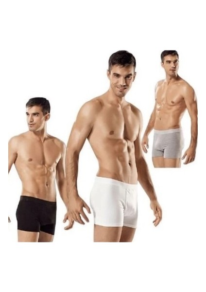 Erkek Elastan Boxer 3 Adet