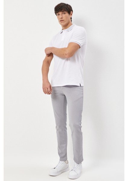 ALTINYILDIZ CLASSICS Erkek Beyaz-beyaz Slim Fit Dar Kesim Polo Yaka Kısa Kollu Basic Tişört fiyatları