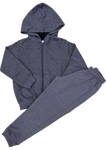 Unisex Çocuk Eşofman Takım 2 Iplik Likralı Siyah Bordo Lacivert Gri Antrasit