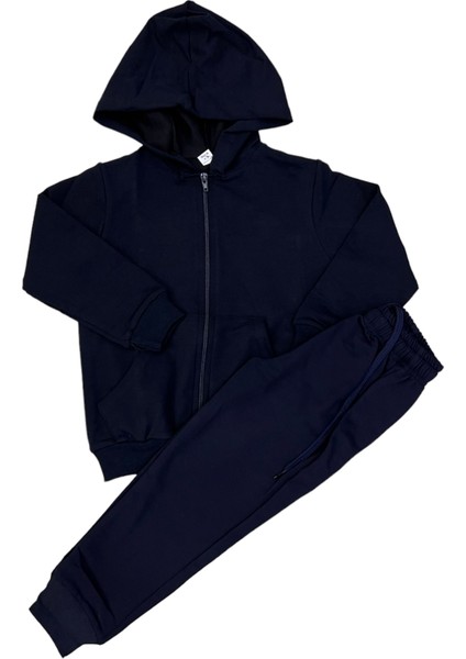 Unisex Çocuk Eşofman Takım 2 Iplik Likralı Siyah Bordo Lacivert Gri Antrasit