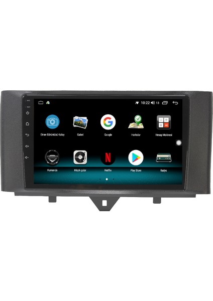 Smart Fortwo Android 10 Carplay Özellikli Navigasyon Multimedya Ekran 2gb Ram + 32GB HDD indirimleri