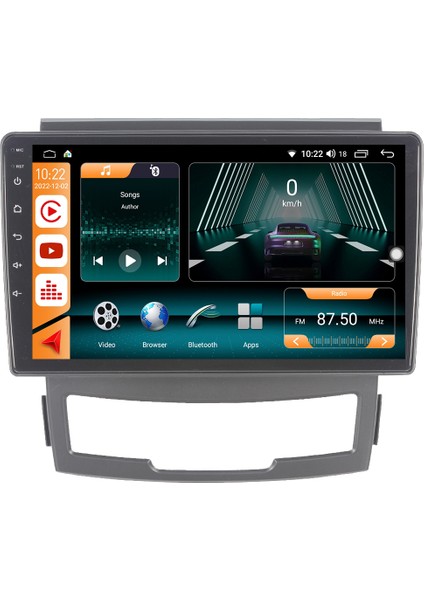 Ssangyong Kyron Android 10 Carplay Özellikli Navigasyon Multimedya Ekran 2gb Ram + 32GB HDD indirimleri
