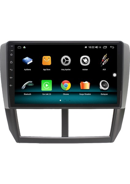 Subaru Forester Android 10 Carplay Özellikli Navigasyon Multimedya Ekran 2gb Ram + 32GB HDD