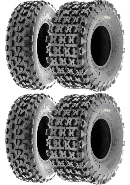 Set 21X7-10 ve 20X10-10 A017 - A027 6kat Atv Lastik Takımı Ön-Arka