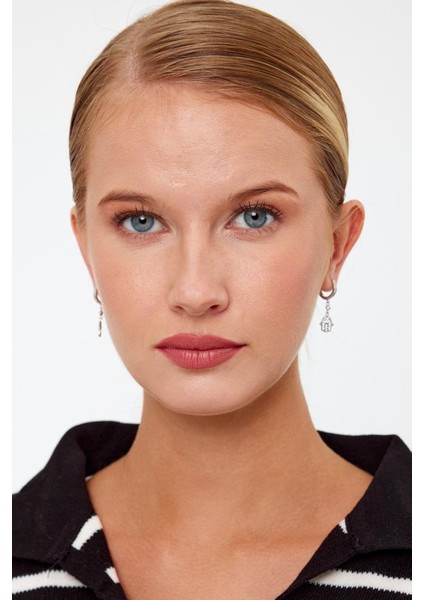 Lale Model Gümüş Küpe modelleri
