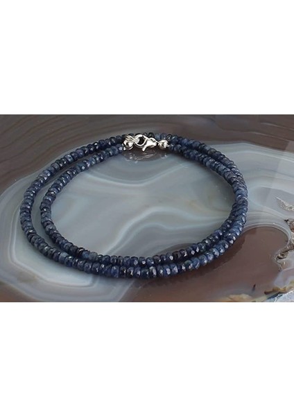 Sertifikalı Safir Doğaltaş 3-4mm Kolye fiyatları