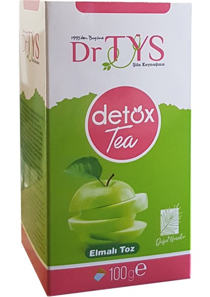 Dr Tys Detox Tea Elmalı Toz Çay 100 Gr. Elma Tozu Detoks Çayı