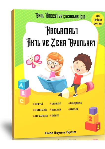 Okul Öncesi Kodlamalı Akıl ve Zeka Oyunları Kitabı (Ciltli)
