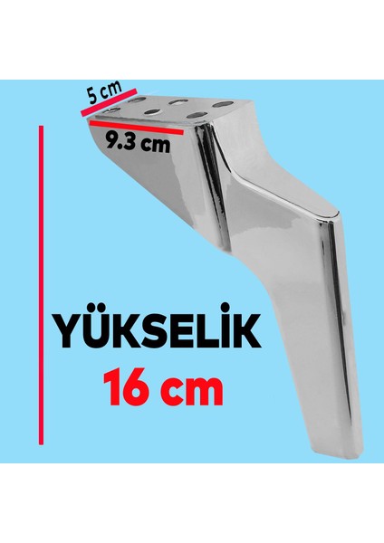 Logan Lüks Mobilya Kanepe Sehpa Tv Ünitesi Koltuk Ayağı 16 Cm Krom Baza Ayakları modelleri