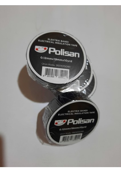 19 mm x 10yrd Elektrik Bandı 4 Adet