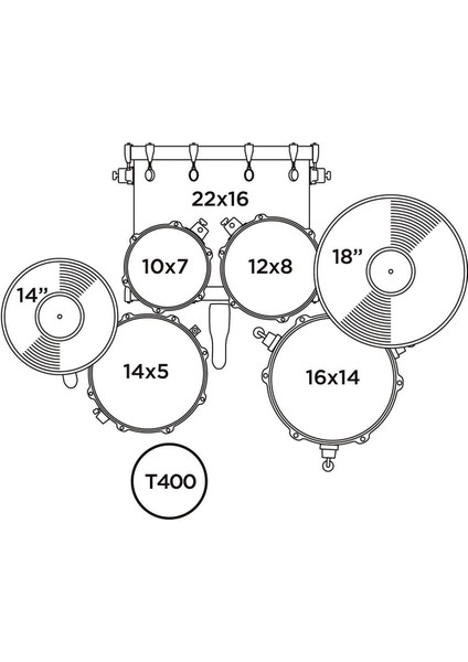 Venus Akustik Davul 22+10+12+16FT+14S (VE5294FTCVI)