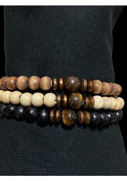 Erkek Bileklik 3lü Set/erkek Bileklik/erkek Kaplan Gözü Bileklik