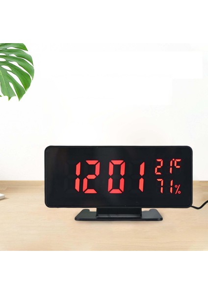 Büyük Boy LED Saat Sıcaklığı Nem Sergiliyor Çok Sayıda Elektronik Saat Kırmızısı (Yurt Dışından) fırsatları