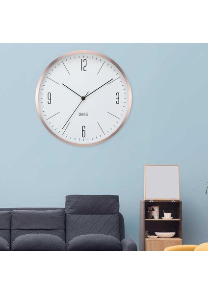 Yuvarlak Şık Duvar Saati Oturma Odası Okulu Yatak Odası Şampanya Altın (Yurt Dışından) modelleri
