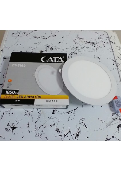 CT-5169 Cata 18 Watt Sıva Altı LED Panel Beyaz Işık