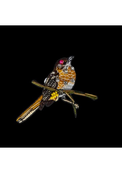 Dikme Patch Taşlı Boncuklu Kuş Model 1