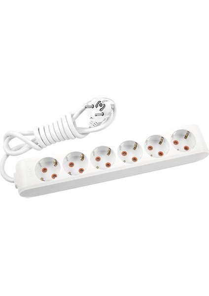 Multi-Let Altılı Priz Topraklı Klemensli Çocuk Korumalı 2 Metre