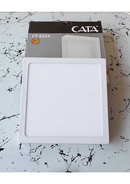 CT-5234 Cata 18 Watt Sıva Üstü Kare Beyaz Işık LED Panel