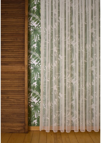 Keten Tül Şantuklu Krem 1-3 Sık Pile 200 x 260 cm