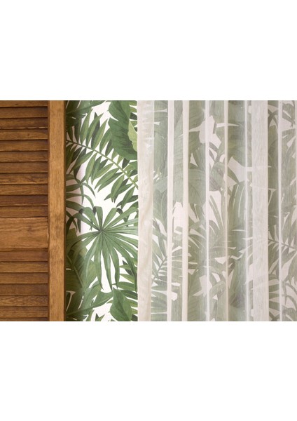 Keten Tül Şantuklu Krem Pilesiz 300 x 260 cm fiyatları