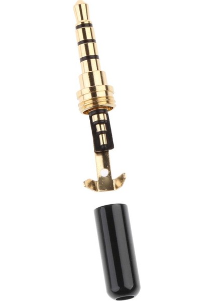 6 Parça Universal 3.5mm Ses Radyosu Erkek Mp4 Konnektör Kafası Siyah (Yurt Dışından)