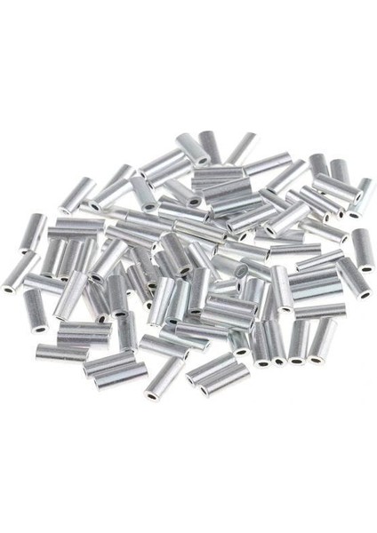 3X100PCS Tek Alüminyum Balık Kılıf Tüpü Tel Lider Kollu 1.0mm 3 Pcs (Yurt Dışından)