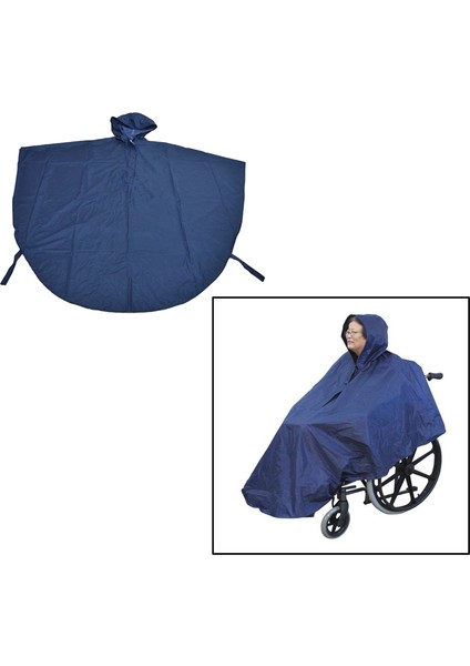 Yağmur Poncho Pelerin Hafif Siklet Mobilite Için Kaput Koruyucu Eski Scooter (Yurt Dışından)