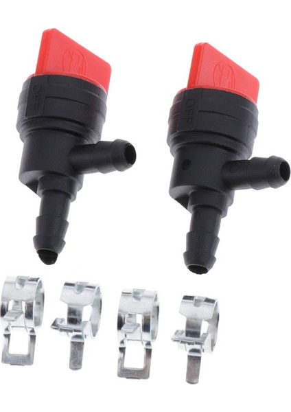 2pcs 1/4inch 90 Derece Yakıt Kapatma Valf Değiştirme 35857 (Yurt Dışından)