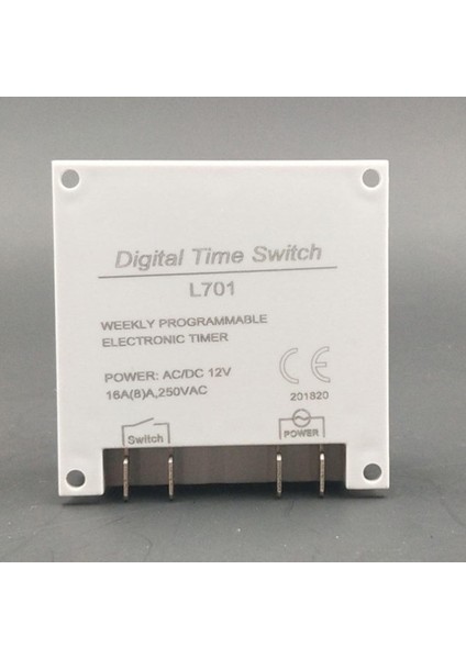 LCD Time Switch Haftalık 12V Kaynağı (Yurt Dışından)