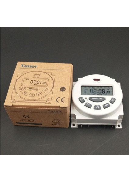 LCD Time Switch Haftalık 12V Kaynağı (Yurt Dışından)
