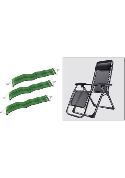 3pcs Recliner Sabitleme Kayışları Veranda Yaz Boş Zamanları Katlanır Sandalyeler (Yurt Dışından) indirimleri