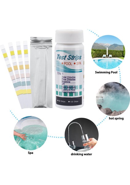 Havuz Test Şeritleri Su Kalitesi Testi Spa Su Için Ph Test Şeritleri 50 Pcs (Yurt Dışından) modelleri