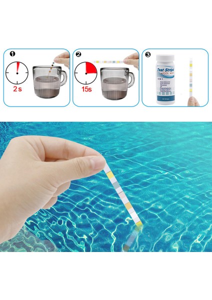 Havuz Test Şeritleri Su Kalitesi Testi Spa Su Için Ph Test Şeritleri 50 Pcs (Yurt Dışından) indirimleri