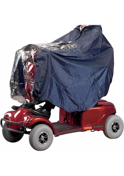 Kadın Erkekler Hareketlilik Için Yağmurluk Scooter Büyük Yeniden Kullanılabilir Kapüşonlu Bisiklet Panço (Yurt Dışından) fiyatları