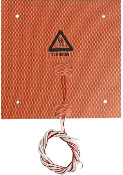 3D Yazıcı Parçaları ve Aksesuarları 235MMX235MM 9.25*9.25INCH 24W Silikon Er Yated Mat Ed Termistörlü Yatak Yastığı 235X235MM200W (Yurt Dışından)