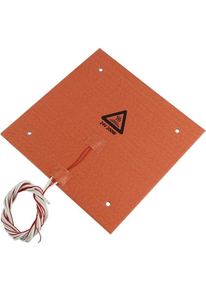 3D Yazıcı Parçaları ve Aksesuarları 235MMX235MM 9.25*9.25INCH 24W Silikon Er Yated Mat Ed Termistörlü Yatak Yastığı 235X235MM200W (Yurt Dışından) fırsatları