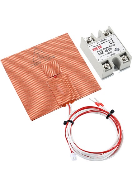 Silikon Isıtıcı Isıtma Padi 220V/100W Isıtma Ped Rölesi ile Yapışkan Çıkartma ile Dıy (Yurt Dışından)