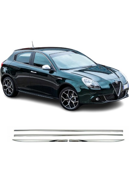 A&G Tuning Alfa Romeo Giulietta Krom Kapı Çıtası (4prç) 2012-2020 Arası Paslanmaz Çelik